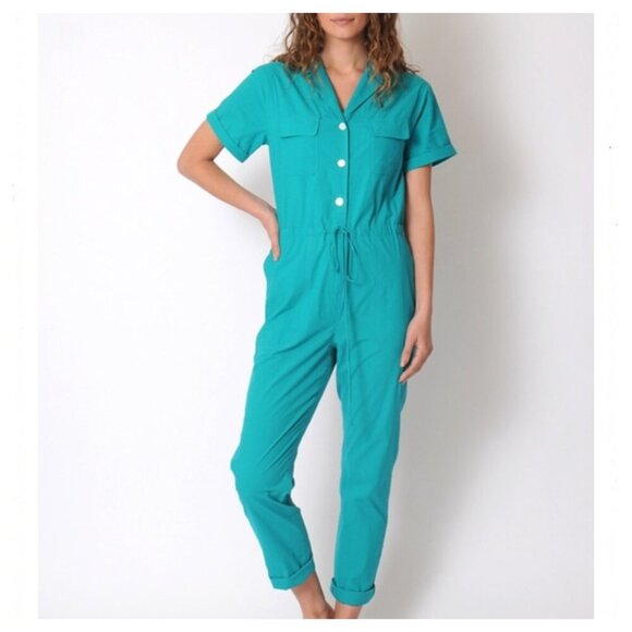 RACHEL ANTONOFF Matthew Jumpsuit in Peacock - Picture 2 of 11